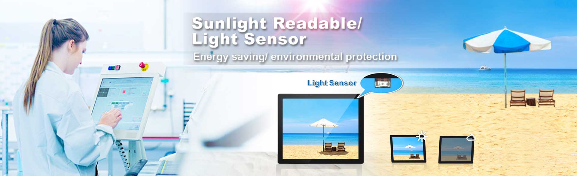 Monitor LCD ad alto contenuto luminoso