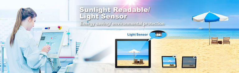 Monitor LCD misurabile alla luce solare