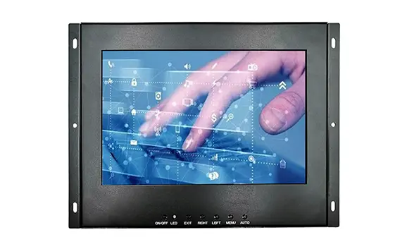 Monitor LCD industriale da 10.1 pollici con montaggio su Rack