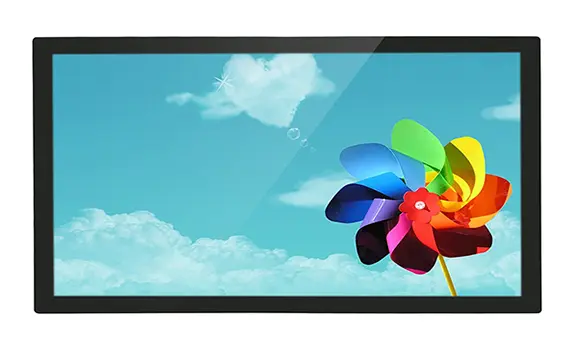 Monitor LCD da 24 pollici con vetro temperato