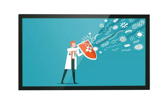 Monitor LCD antibatterico permanente a lunga durata da 32 pollici
